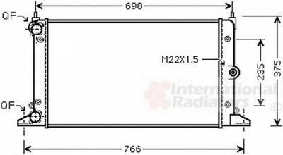 VAN WEZEL 58002188 -  Радиатор, охлаждение двигателя